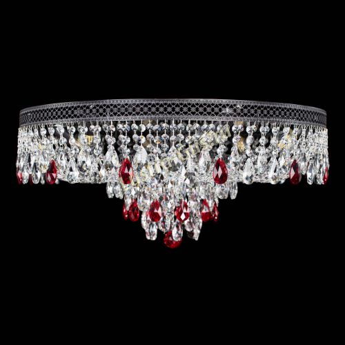 Люстра Венеция Кольцо Черная №8 красная в Химках Гусь Хрустальный