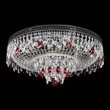 Люстра Венеция Кольцо Черная №8 красная в Химках