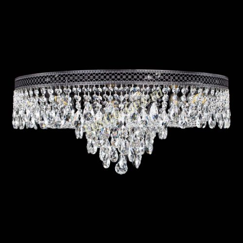 Люстра Венеция Кольцо журавлик №8 черная в Химках Гусь Хрустальный