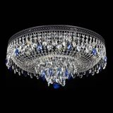 Люстра Венеция Кольцо Черная №8 синяя в Химках