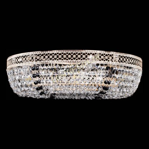 Люстра Венеция Кольцо черная в Химках Гусь Хрустальный