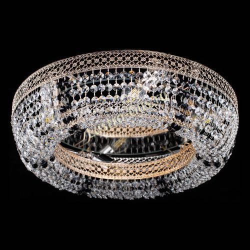 Люстра Венеция Кольцо черная в Химках Гусь Хрустальный