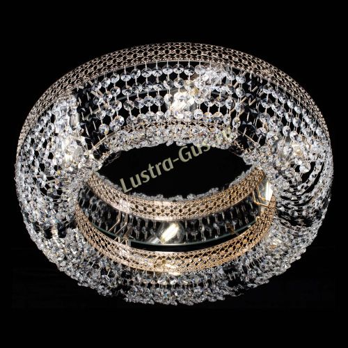 Люстра Венеция Кольцо черная в Химках Гусь Хрустальный