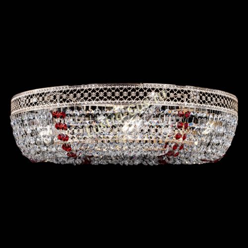 Люстра Венеция Кольцо красная в Химках Гусь Хрустальный