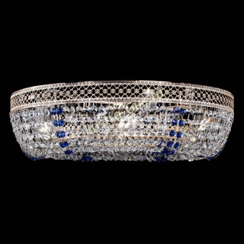 Люстра Венеция Кольцо синяя в Химках Гусь Хрустальный