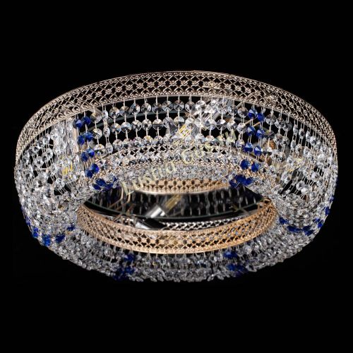 Люстра Венеция Кольцо синяя в Химках Гусь Хрустальный