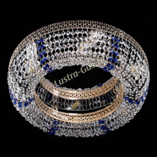 Люстра Венеция Кольцо синяя в Химках Гусь Хрустальный