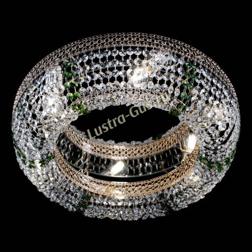 Люстра Венеция Кольцо зеленая в Химках Гусь Хрустальный