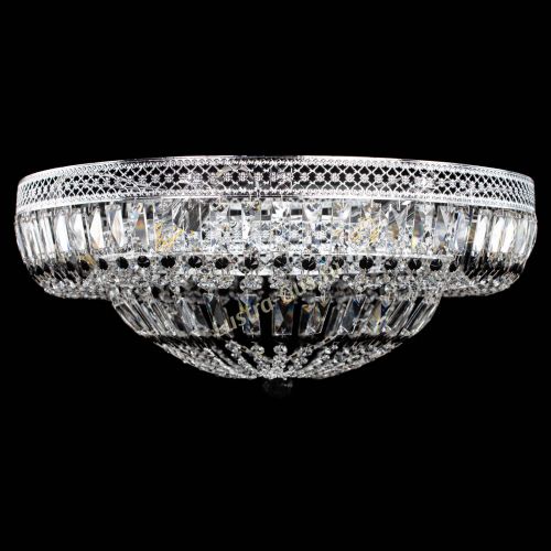 Люстра Венеция Купол пластинка 600 Черная в Химках Гусь Хрустальный