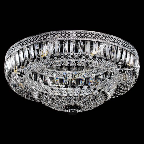 Люстра Венеция Купол пластинка 600 Черная в Химках Гусь Хрустальный