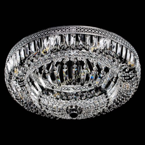 Люстра Венеция Купол пластинка 600 Черная в Химках Гусь Хрустальный