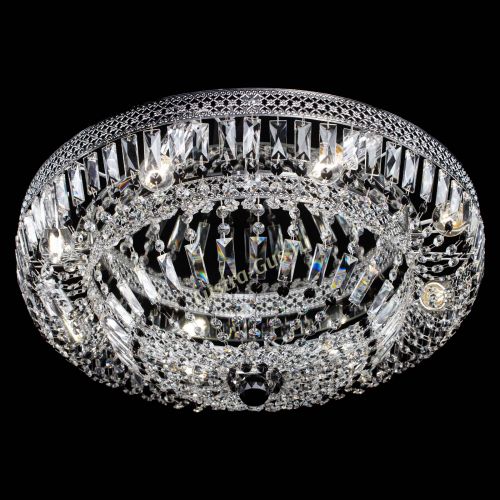 Люстра Венеция Купол пластинка 600 Черная в Химках Гусь Хрустальный