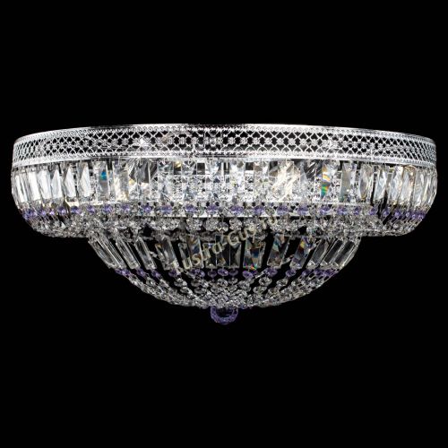 Люстра Венеция Купол пластинка 600 Фиолетовая в Химках Гусь Хрустальный