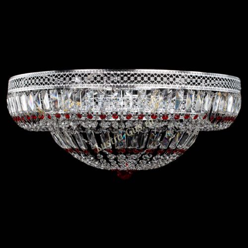 Люстра Венеция Купол пластинка 600 Красная в Химках Люстра Венеция Купол пластинка 600 Красная в Химках