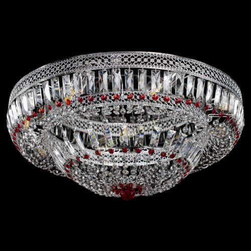 Люстра Венеция Купол пластинка 600 Красная в Химках Гусь Хрустальный