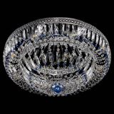 Люстра Венеция Купол пластинка 600 Синяя в Химках