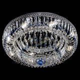 Люстра Венеция Купол пластинка 600 Синяя в Химках