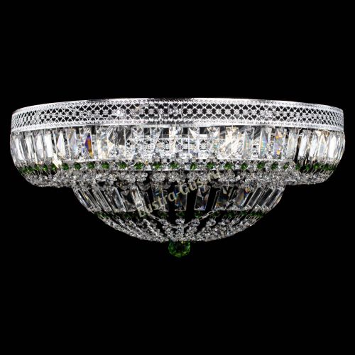 Люстра Венеция Купол пластинка 600 Зеленая в Химках Гусь Хрустальный