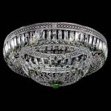 Люстра Венеция Купол пластинка 600 Зеленая в Химках