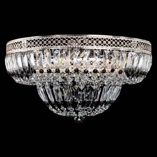 Люстра Венеция Купол пластинка Черная в Химках Гусь Хрустальный