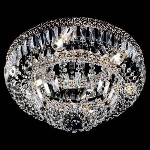 Люстра Венеция Купол пластинка Черная в Химках Гусь Хрустальный