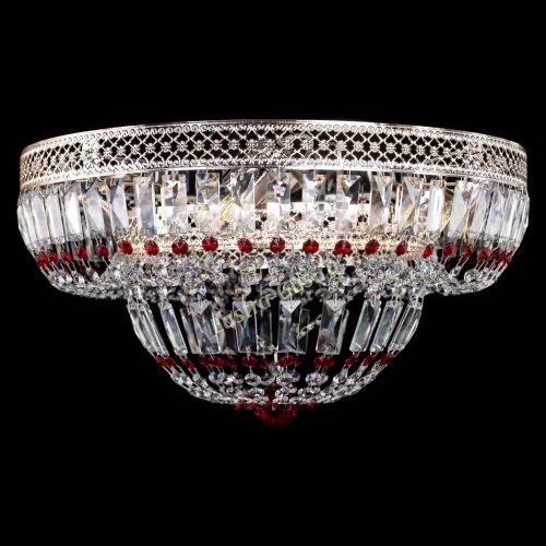 Люстра Венеция Купол пластинка Красная в Химках Гусь Хрустальный