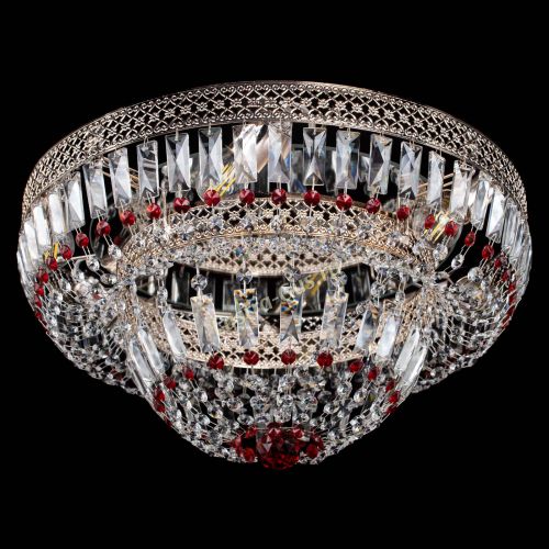 Люстра Венеция Купол пластинка Красная в Химках Гусь Хрустальный