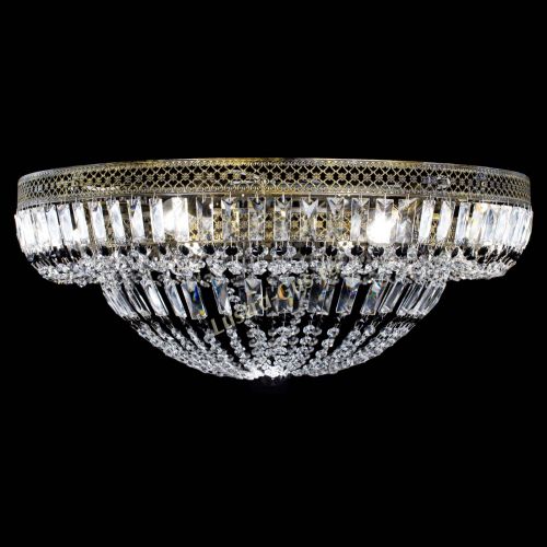 Люстра Венеция Купол пластинка под бронзу Черная в Химках Гусь Хрустальный