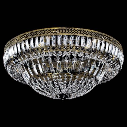 Люстра Венеция Купол пластинка под бронзу Черная в Химках Гусь Хрустальный