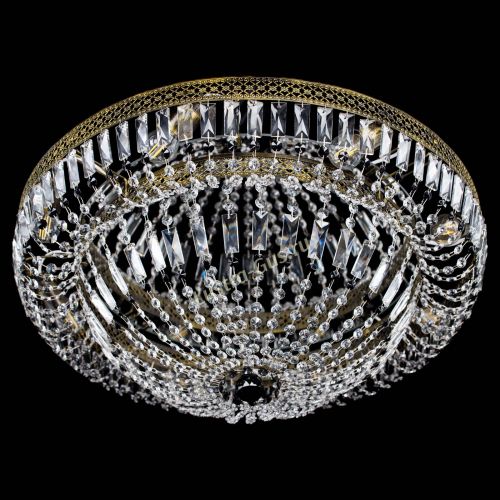 Люстра Венеция Купол пластинка под бронзу Черная в Химках Гусь Хрустальный