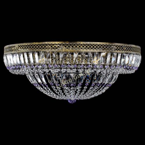 Люстра Венеция Купол пластинка под бронзу Фиолетовая в Химках Люстра Венеция Купол пластинка под бронзу Фиолетовая в Химках