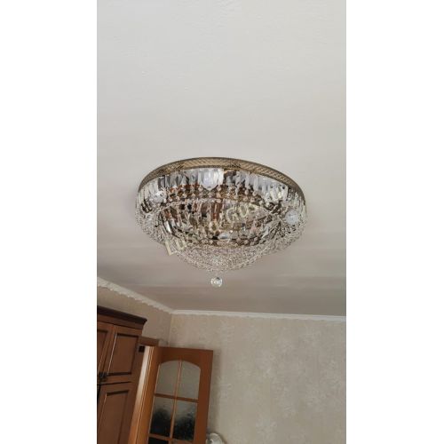 Люстра Венеция Купол пластинка под бронзу в Химках Гусь Хрустальный