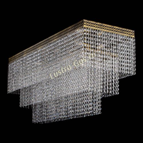 Люстра Прямоугольник Венеция №8 под бронзу в Химках Гусь Хрустальный