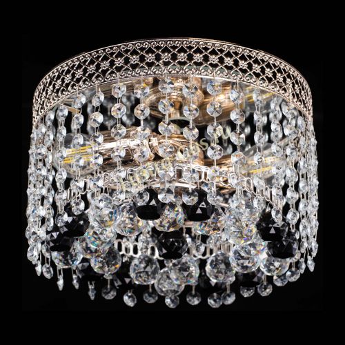 Люстра Венеция шар №2 черная в Химках Гусь Хрустальный