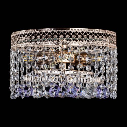 Люстра Венеция шар №2 фиолетовая в Химках Гусь Хрустальный