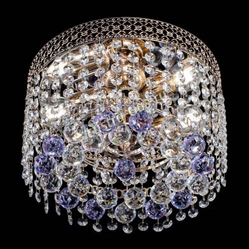 Люстра Венеция шар №2 фиолетовая в Химках Гусь Хрустальный