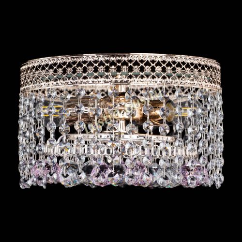 Люстра Венеция шар №2 розовая в Химках Гусь Хрустальный