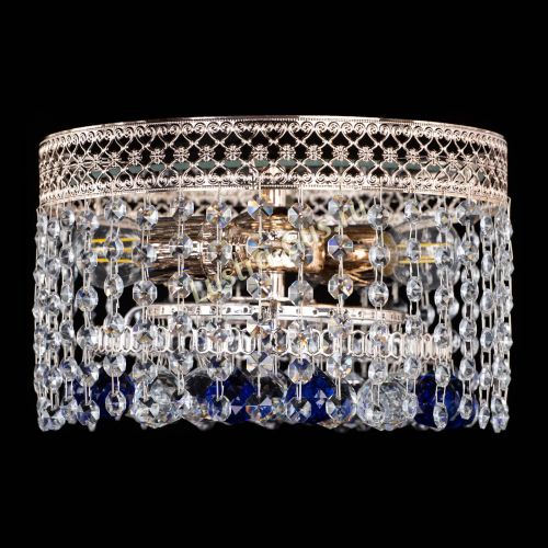 Люстра Венеция шар №2 синяя в Химках Гусь Хрустальный