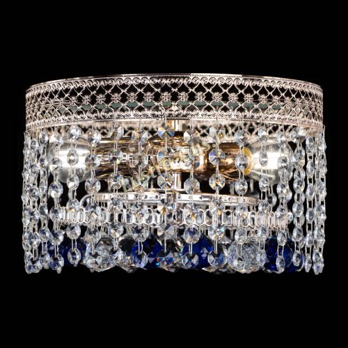 Люстра Венеция шар №2 синяя в Химках Гусь Хрустальный