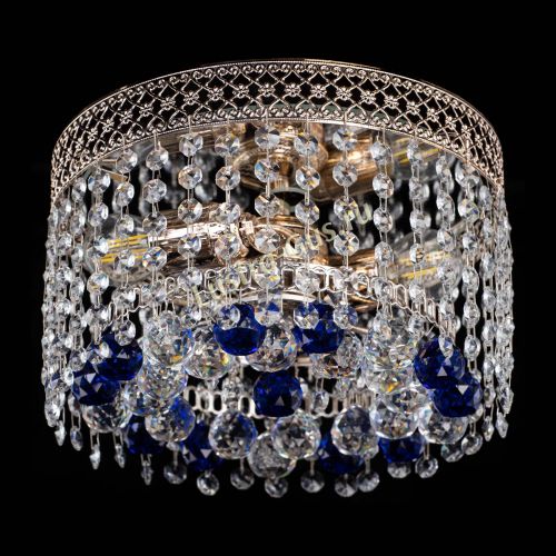 Люстра Венеция шар №2 синяя в Химках Гусь Хрустальный