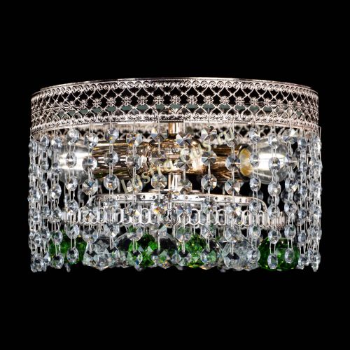 Люстра Венеция шар №2 зеленая в Химках Гусь Хрустальный