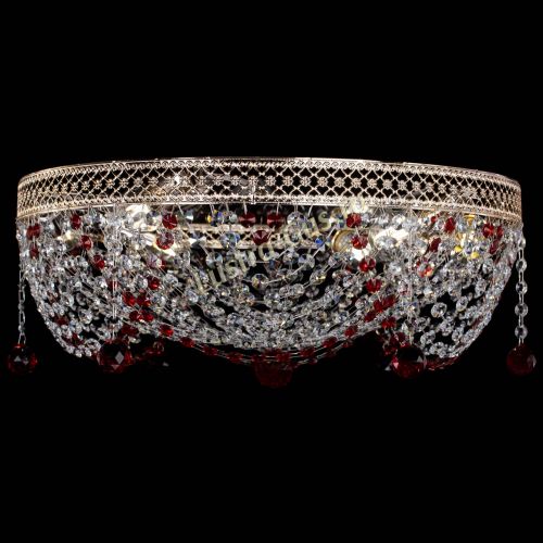 Люстра Венеция Жасмин красная в Химках Гусь Хрустальный