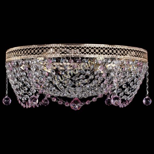 Люстра Венеция Жасмин розовая в Химках Гусь Хрустальный