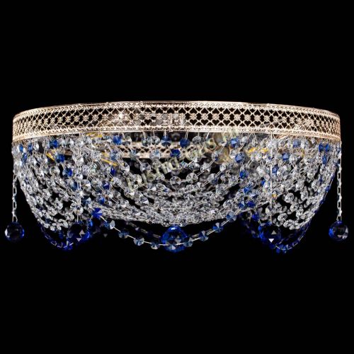 Люстра Венеция Жасмин синяя в Химках Гусь Хрустальный
