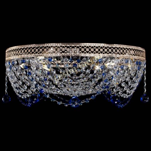 Люстра Венеция Жасмин синяя в Химках Гусь Хрустальный