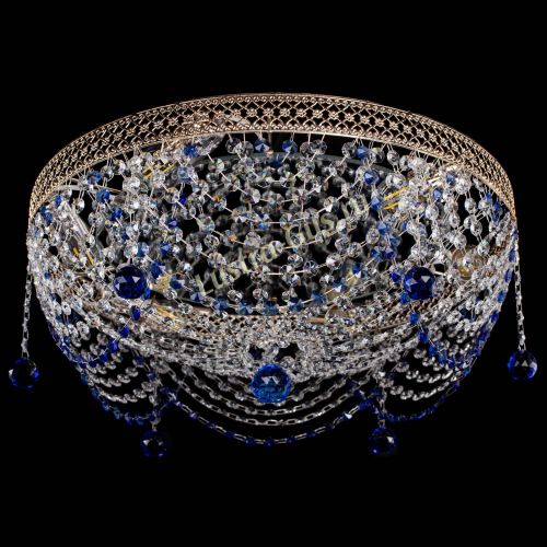 Люстра Венеция Жасмин синяя в Химках Гусь Хрустальный