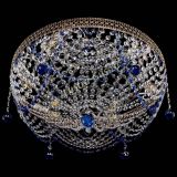 Люстра Венеция Жасмин синяя в Химках