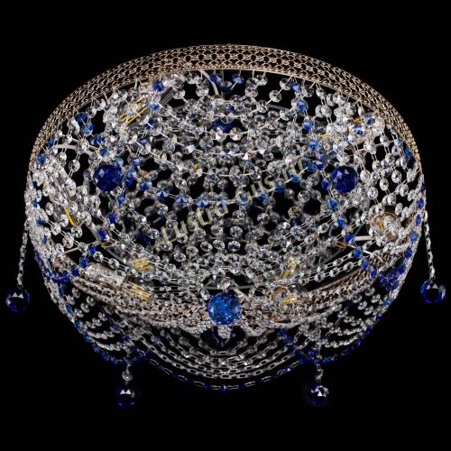 Люстра Венеция Жасмин синяя в Химках Гусь Хрустальный