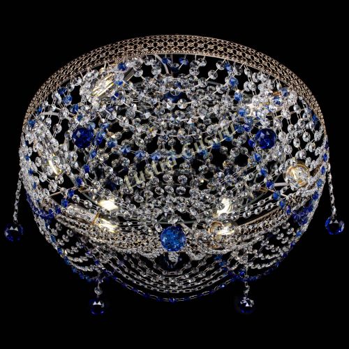 Люстра Венеция Жасмин синяя в Химках Гусь Хрустальный