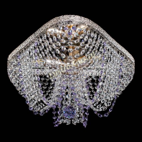 Люстра Верона Токката №5 фиолетовая в Химках Гусь Хрустальный